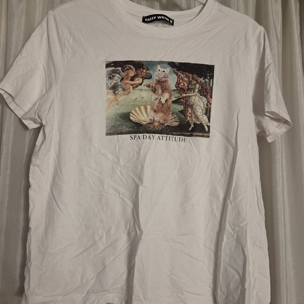White Graphic T-Shirt for Women